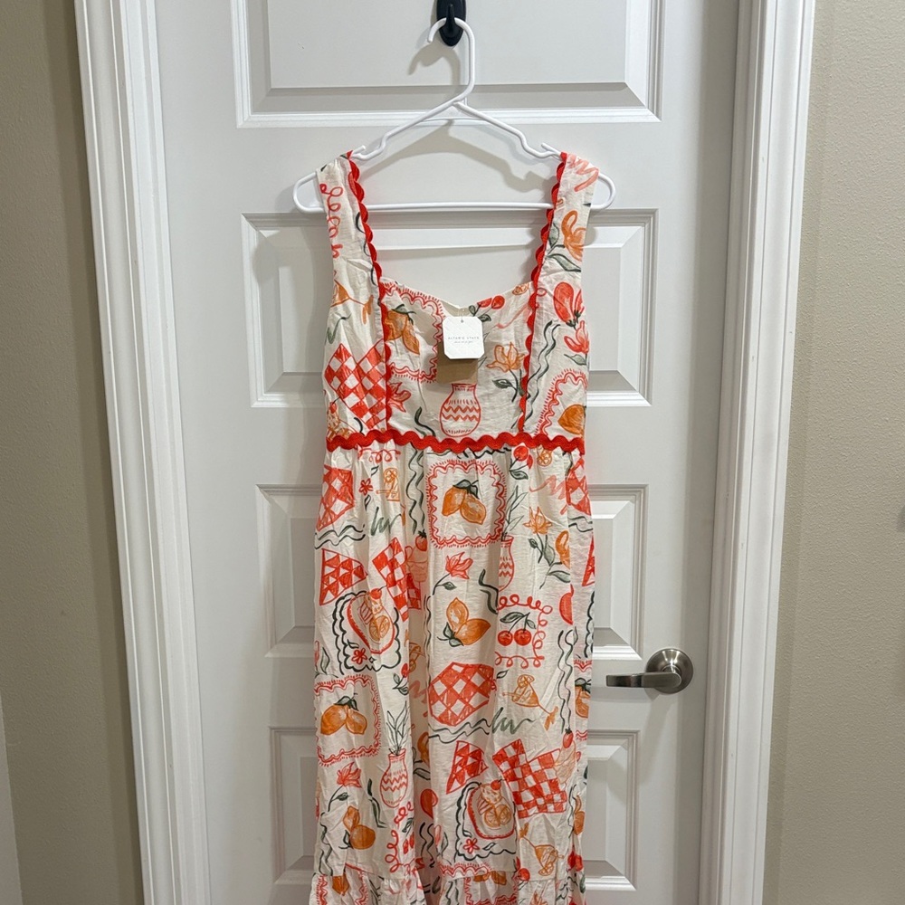 ✨NWT~Altar’d State/Blu Pepper Cherry on Top 🍒 Midi Dress✨ - Picture 2 of 14